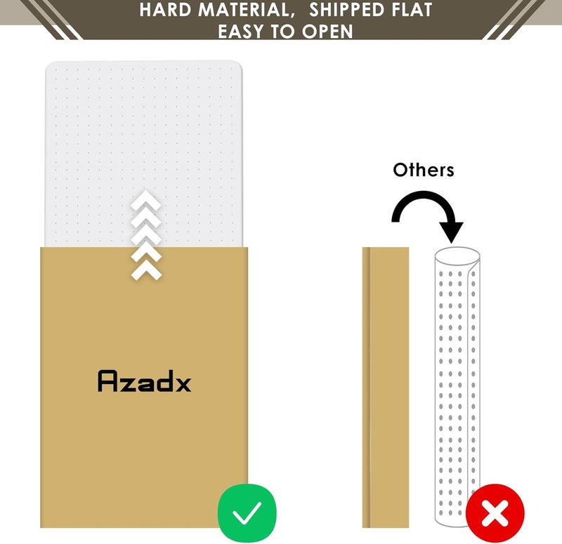 Azadx Heavy Duty Office Chair Mat for Carpet 32" x 55" Hard Material Chair Mat for Carpeted Floor Slip Resistant Carpet Protector for Home Office Easy Glide Desk Floor Mat for Office Chair on Carpets - Image 3